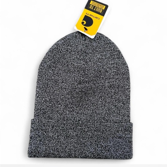 CARHARTT KNIT CUFFED BEANIE | One Size |Color: Black/White - Picture 3 of 5